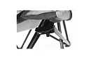 Skladacie rybárske kreslo – šedé kempingové kreslo