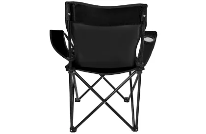Skladacie rybárske kreslo – čierne kempingové kreslo