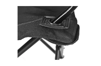 Skladacie rybárske kreslo – čierne kempingové kreslo