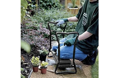 Skladací záhradné kľačadlo 3v1 – kľačadlo, lavička a organizér s náradím