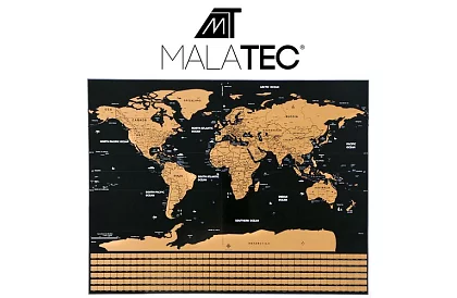 Stieracia mapa s vlajkami – Scratch Map the World + doplnky