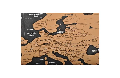 Stieracia mapa s vlajkami – Scratch Map the World + doplnky