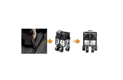 Skladací plážový prepravný vozík - do 100kg