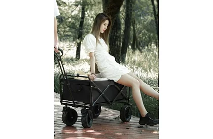 Skladací plážový prepravný vozík - do 100kg