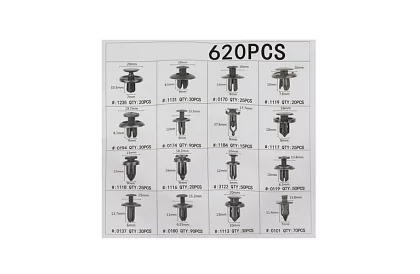 Univerzálny set auto klipov a spon + stahováky