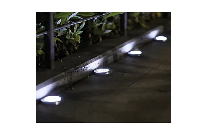 Solárne záhradné osvetlenie Disk Lights - 12 kusov