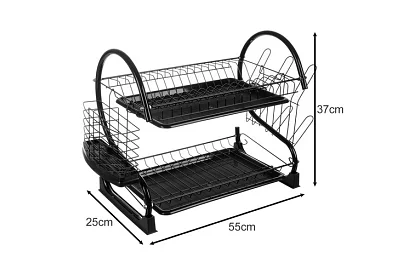 Odkvapkávač na riad - DUO black