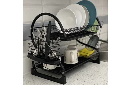 Odkvapkávač na riad - DUO black