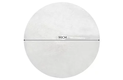 Podložka pod vianočný stromček - 90 cm - biela kožušina