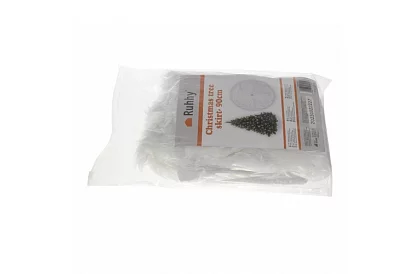 Podložka pod vianočný stromček - 90 cm - biela kožušina