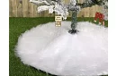 Podložka pod vianočný stromček - 90 cm - biela kožušina