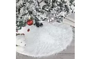 Podložka pod vianočný stromček - 90 cm - biela kožušina