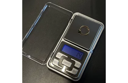 Digitálna vrecková váha na šperky – 0,01 g až 500 g