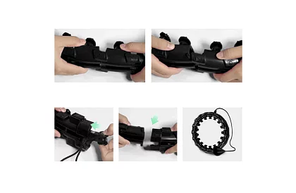 Masážny obruč – fitness hula hoop