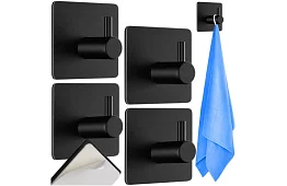 Kúpeľňový nalepovací vešiak – sada 4 ks