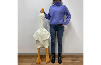 Veľká plyšová husa – 130 cm