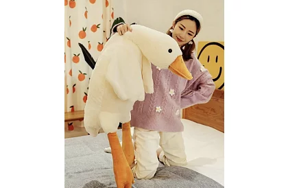 Veľká plyšová husa – 130 cm