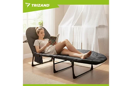 Kempingová skladacia posteľ s matracou – nosnosť 150 kg