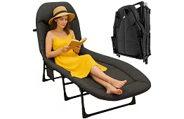 Kempingová skladacia posteľ s matracou – nosnosť 150 kg