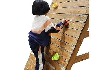 Lezecké chyty – lezecká sada pre deti 10 kameňov + 2 madlá