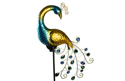 Záhradná solárna lampa – Páv