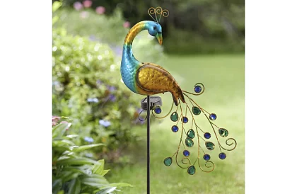 Záhradná solárna lampa – Páv