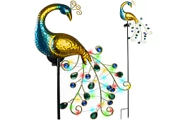 Záhradná solárna lampa – Páv