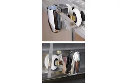 Kolečka pre posuvné dvere sprchových kútov 23 x 6 mm – 8 ks