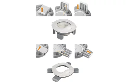 Detský skladací cestovný nočník 2 v 1