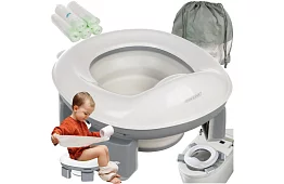 Detský skladací cestovný nočník 2 v 1