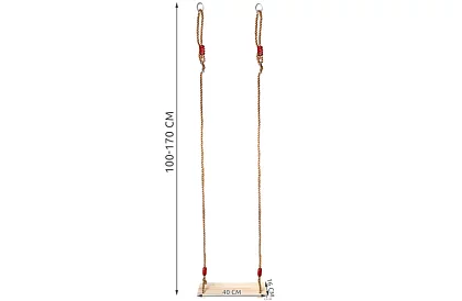 Detská závesná hojdačka na lanách