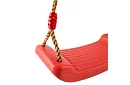 Detská závesná hojdačka na lanách – plastová - červená