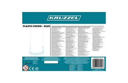 Detská závesná hojdačka na lanách – plastová – modrá