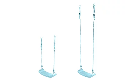 Detská závesná hojdačka na lanách – plastová – modrá