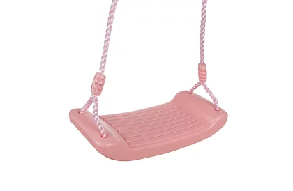 Detská závesná hojdačka na lanách – plastová – ružová