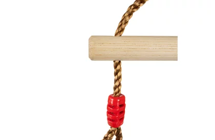 Detská závesná hojdačka s hrazdou na lanách – 2v1