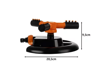 Záhradný otočný zavlažovač – 3ramenný