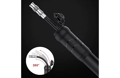 Ručná hliníková pumpa na kolesá + držiak