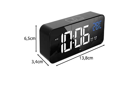 LED hodiny s budíkom - clapping clock