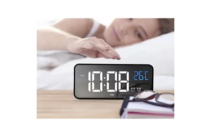 LED hodiny s budíkom - clapping clock