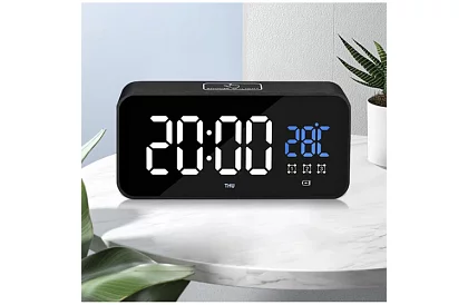 LED hodiny s budíkom - clapping clock