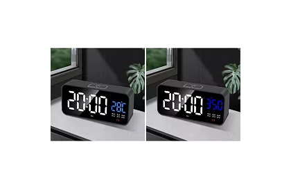 LED hodiny s budíkom - clapping clock
