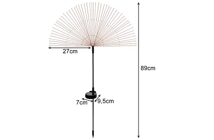 Solárne záhradné lampy 2 kusy – púpava