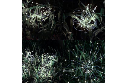 Solárne záhradné lampy 2 kusy – púpava