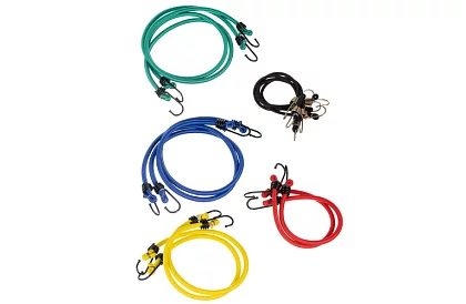 Upínacie gumy s hákmi – 12 ks v sade