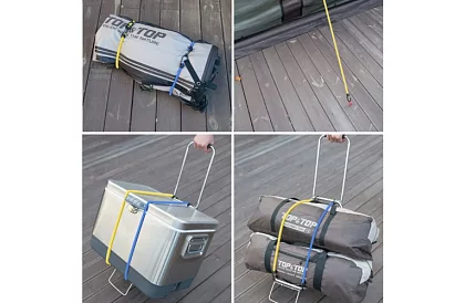 Upínacie gumy s hákmi – 12 ks v sade