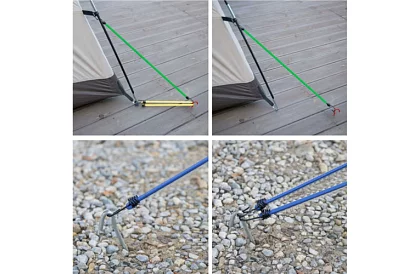 Upínacie gumy s hákmi – 12 ks v sade