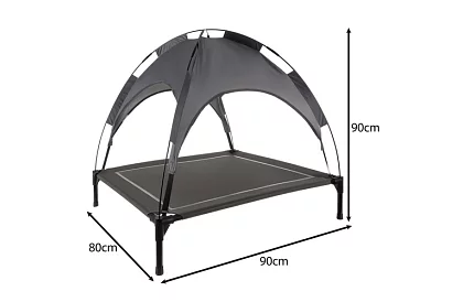 Vyvýšený krytý pelíšok pre psov