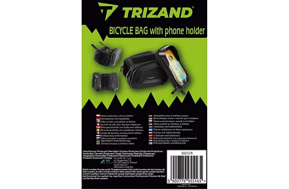Vodotesná taška na bicykel s držiakom na mobil