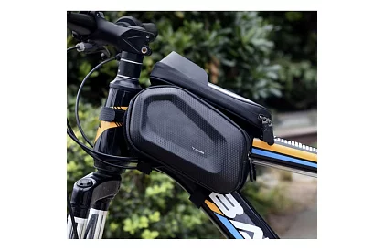 Vodotesná taška na bicykel s držiakom na mobil